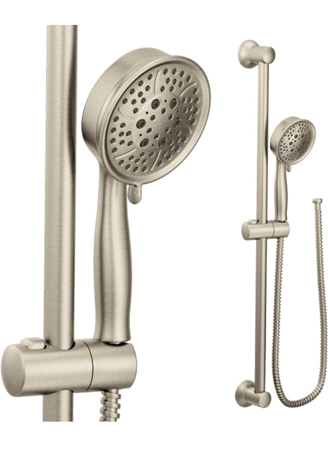 Moen Eco-Performance Brushed Nickel Handheld Showerhead with 69-Inch-Long Hose gallery