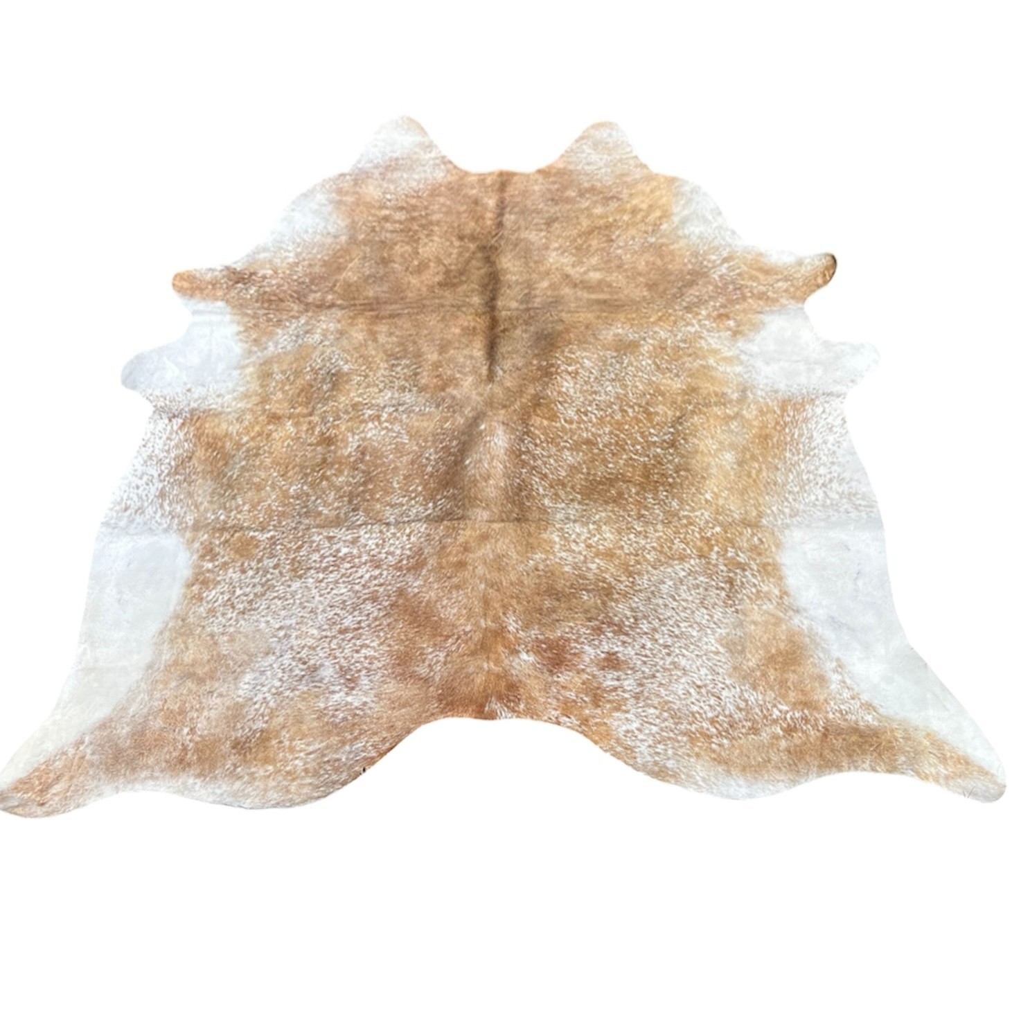 Hand Curated Cowhide Area Rug 5 x 6 (ft) Salt Pepper (Brown/White) gallery