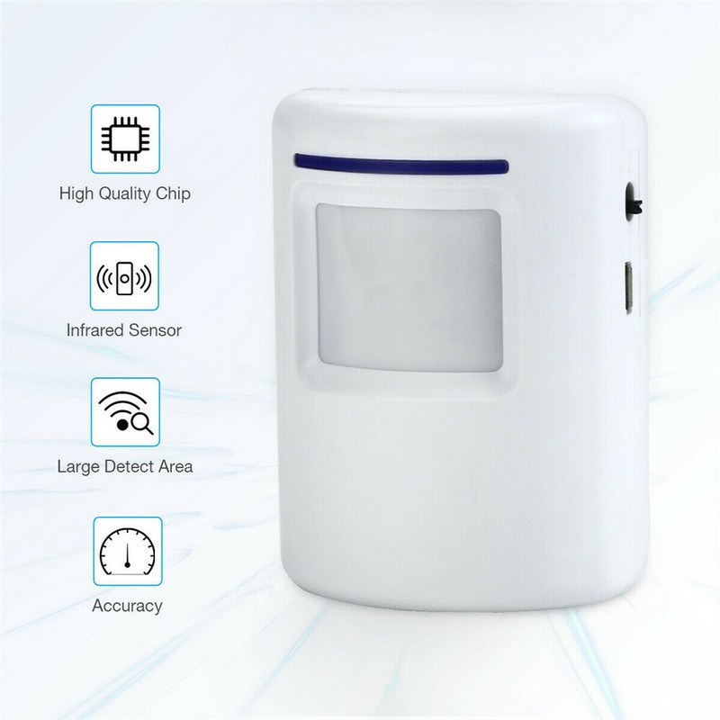 Wireless Entry Door Bell Welcome Motion Sensor Detector Gate Chime Alert Alarm gallery