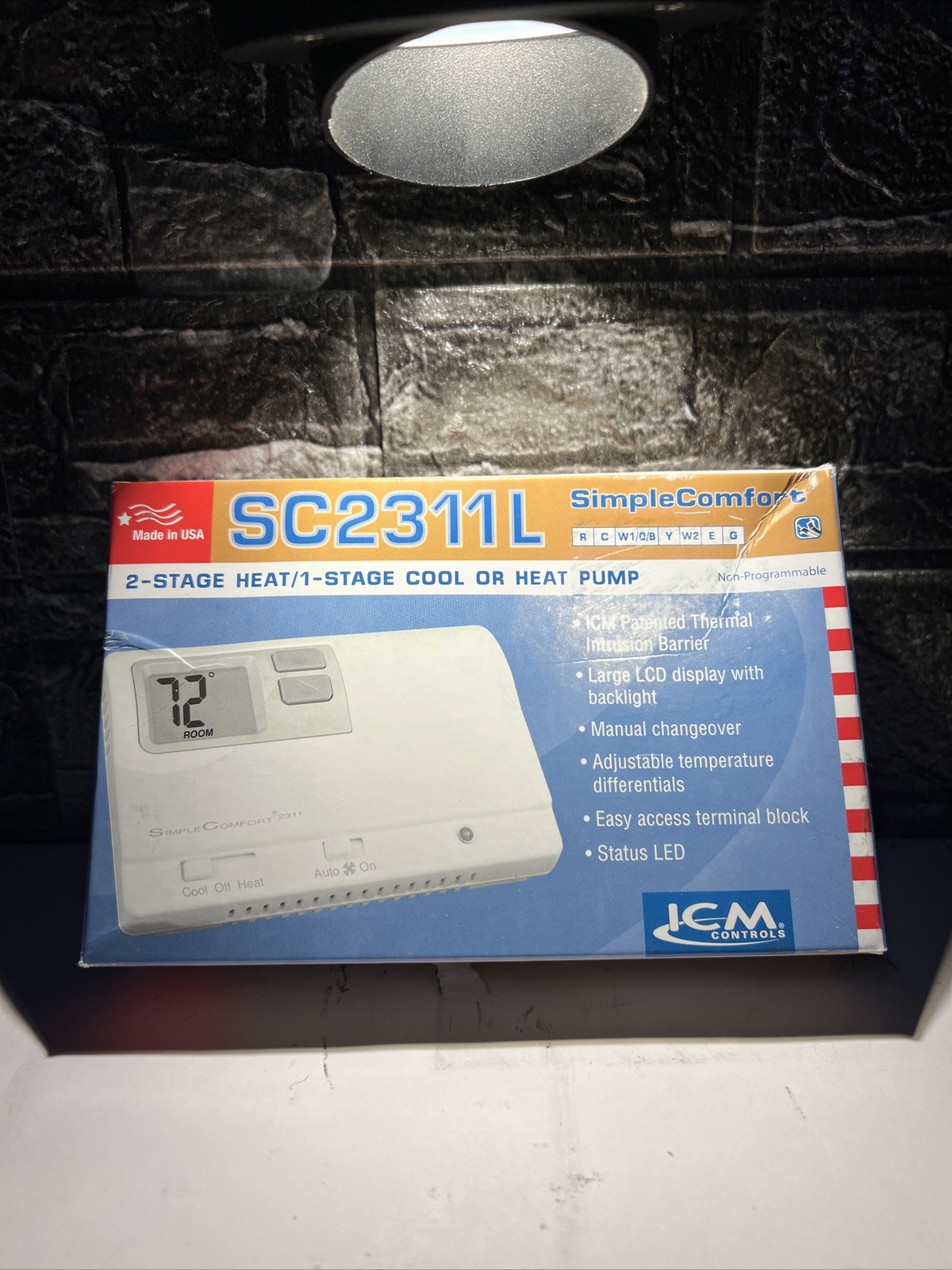 ICM Controls Simple Comfort Non-programmable Thermostat With Backlit Display gallery