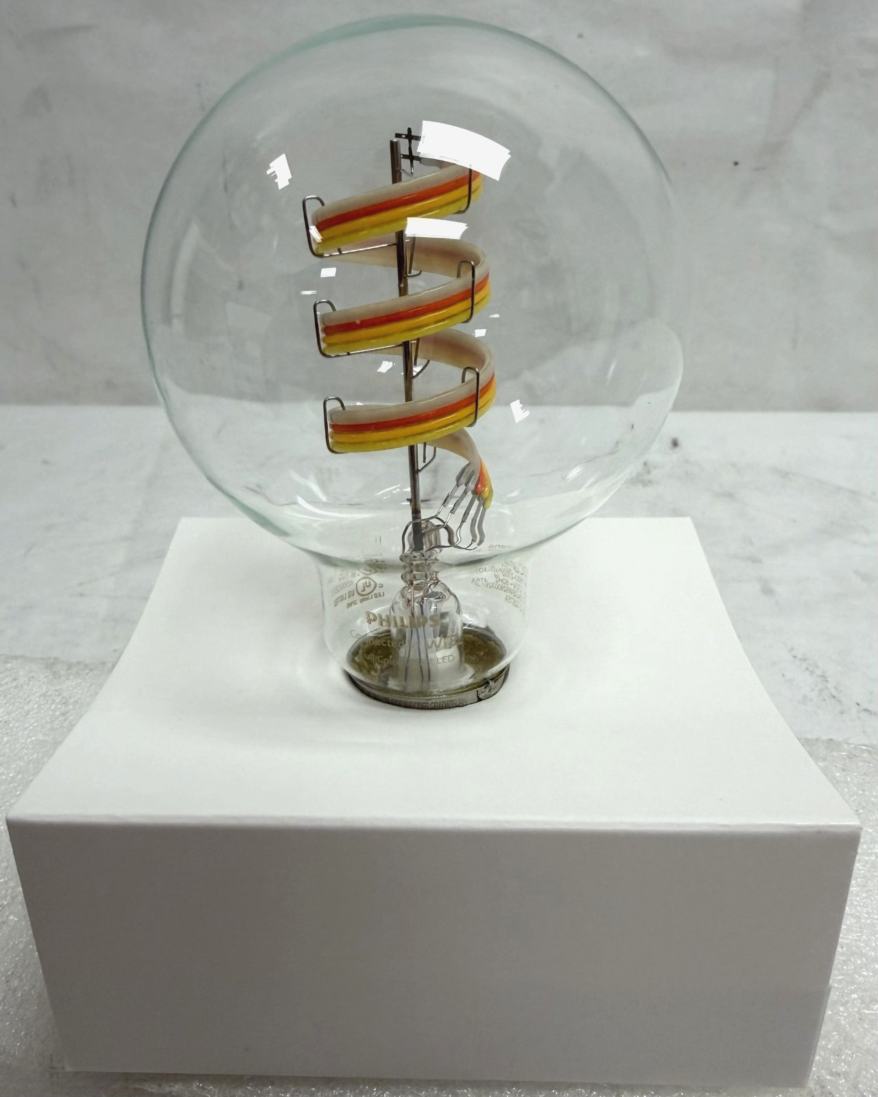Philips Smart 25 W Equivalent Dimmable Clear Color Filament G25 -E26 Base gallery