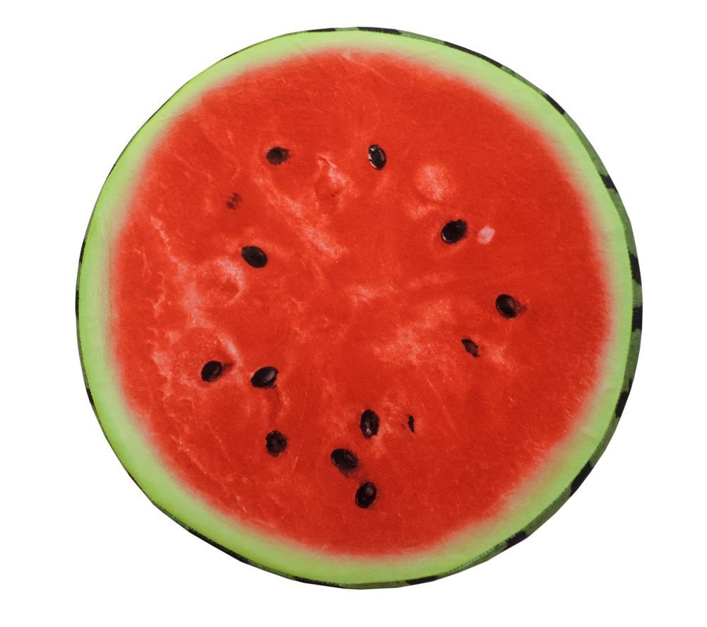 Watermelon Pillow Slice Realistic Soft Velvet Foam Seat Cover Classroom gallery