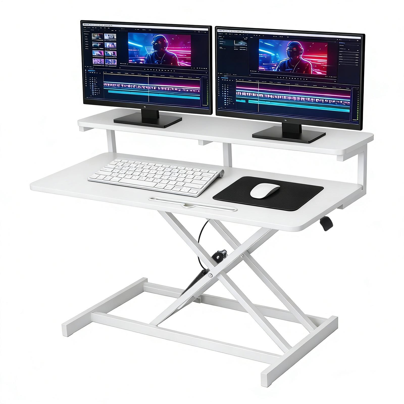 37" Standing Desk Converter Height Adjustable Sit to Stand Up Riser gallery
