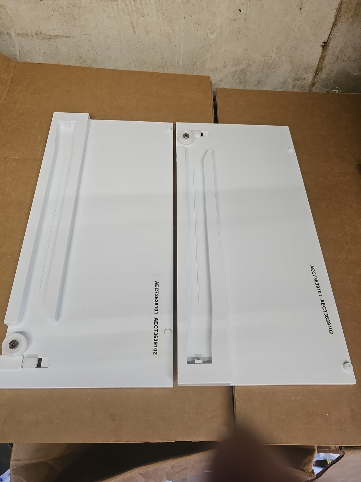 Kenmore LG Ref. Drawer Slide Rail Set (L+R) Part # AEC73639101 AEC73639102 gallery