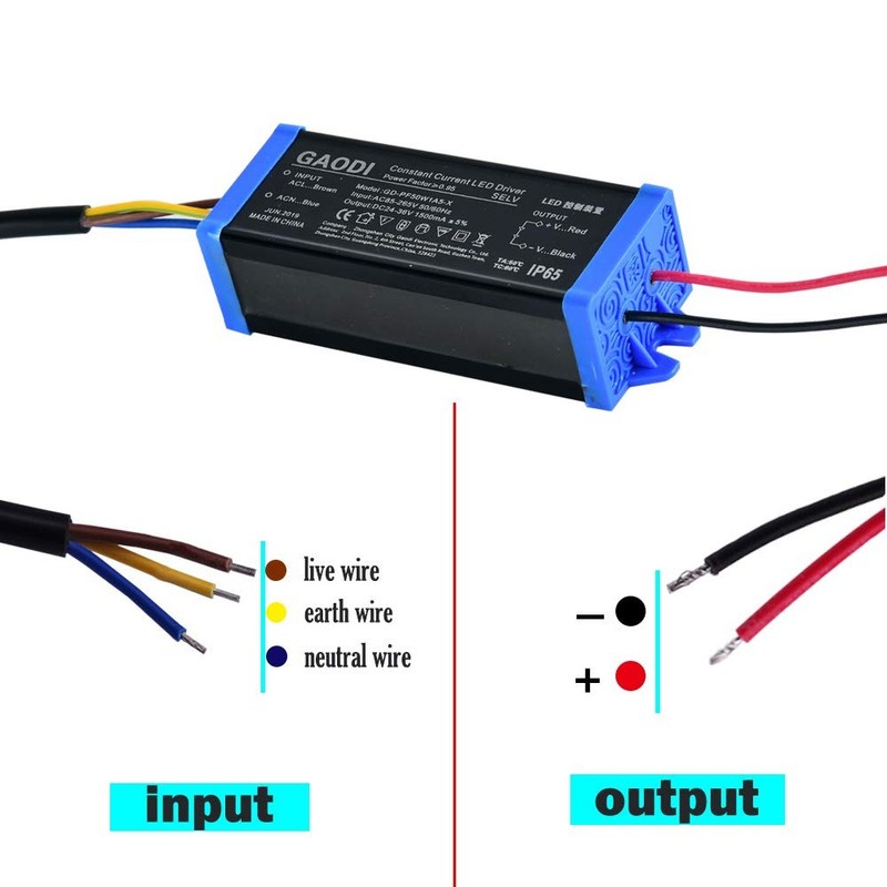 HANNAHONG 50W Constant Current Driver, AC85-265V DC28-36V 1500Ma High Power LED gallery