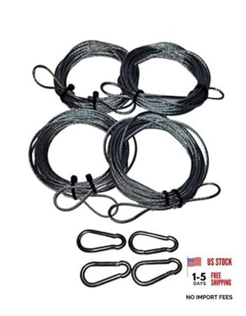 Wire Rope for Deck Shade - Awning Attachement for Square and Rectangle Shade gallery