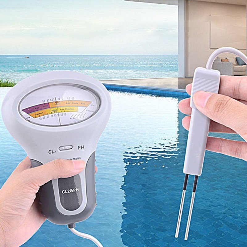 Swimming Pool Kit Meter Chlorine Digital PH Water Quality Tester Level MonitorOY gallery
