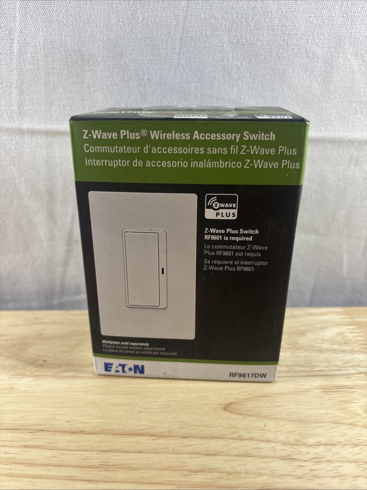 NEW EATON RF9617DW Z-Wave Plus Wireless Accessory Switch, White gallery