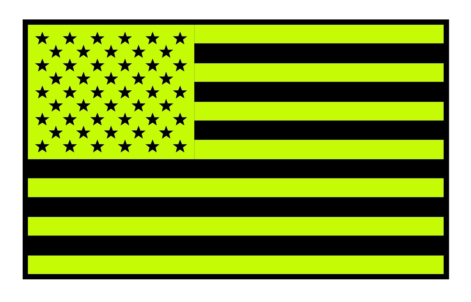 REFLECTIVE Fluorescent AMERICAN FLAG Car DECAL fire helmet EMS Multiple Sizes gallery
