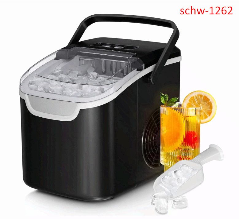 Countertop Ice Maker Machine, 8 Ice Cubes in 6 mins, 26lb/Day Ice with 2 Sizes gallery
