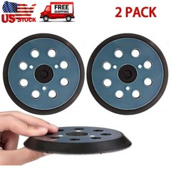 2X 5″ Orbital Sander Pad Hook&Loop For DeWalt DW4388 D26450 D26451 D26453 D26456