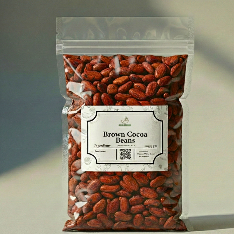 Organic Brown Cocoa Beans | Raw Whole Cacao | Superfood for Chocolate & Tea gallery