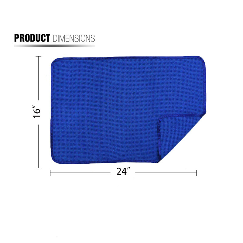CarCarez Premium 3-Pack Microfiber Waffle Towels 16"x24" 380GSM 3 Colors gallery