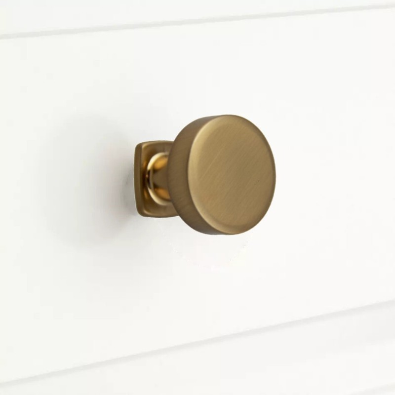 Pride Decor, 1-1/4 Inch Diameter (32mm) Flat Top Knobs, Manhattan Cabinet Knob. gallery