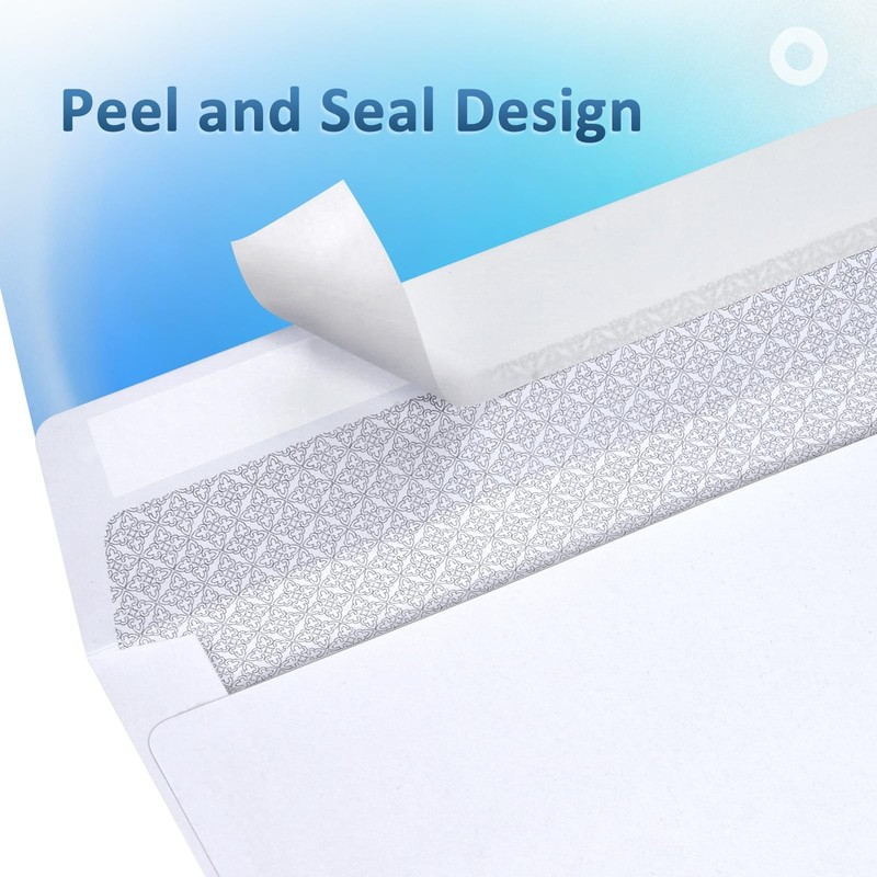 1000 Pack #10 Security Envelopes Self Seal - 4-1/8 x 9-1/2 Inch White Busines... gallery