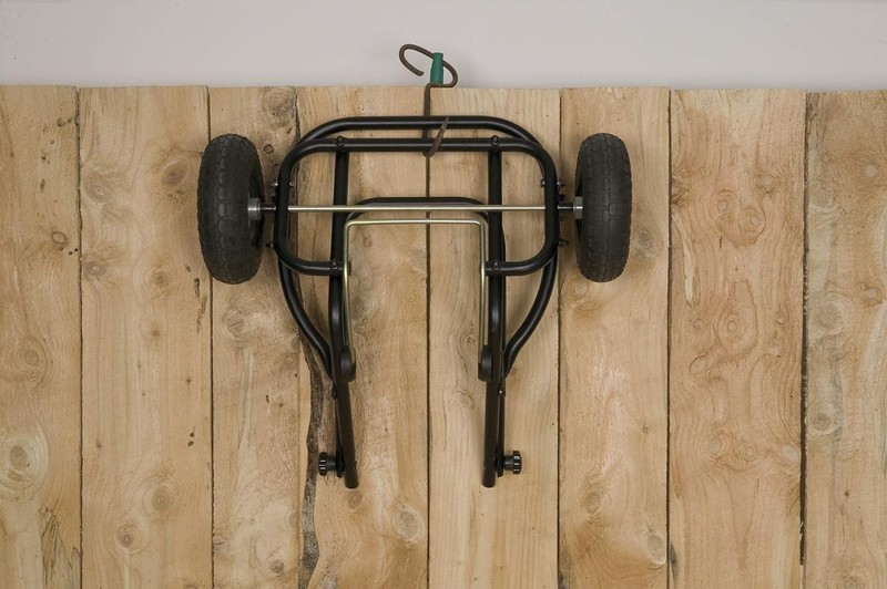 Adjustable Muck Cart with Pneumatic Wheels - 350 lbs Capacity, Foldable Design gallery