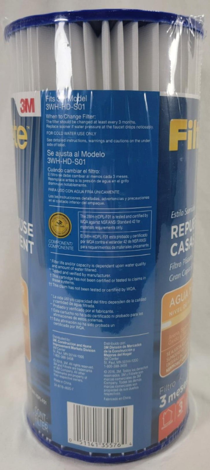 3M Filtrete Whole House Replacement Water Filter 3WH-HDPL-F01 3 month gallery