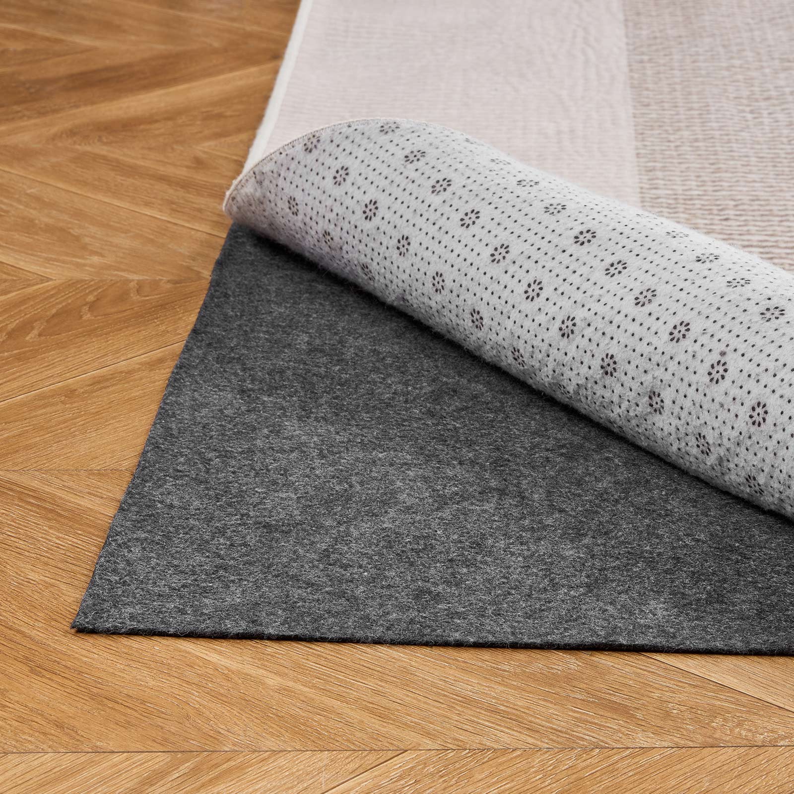 VEVOR 9x12ft Rug Pad Non-slip Carpet Mat Felt Cushion Rubber Gripper gallery