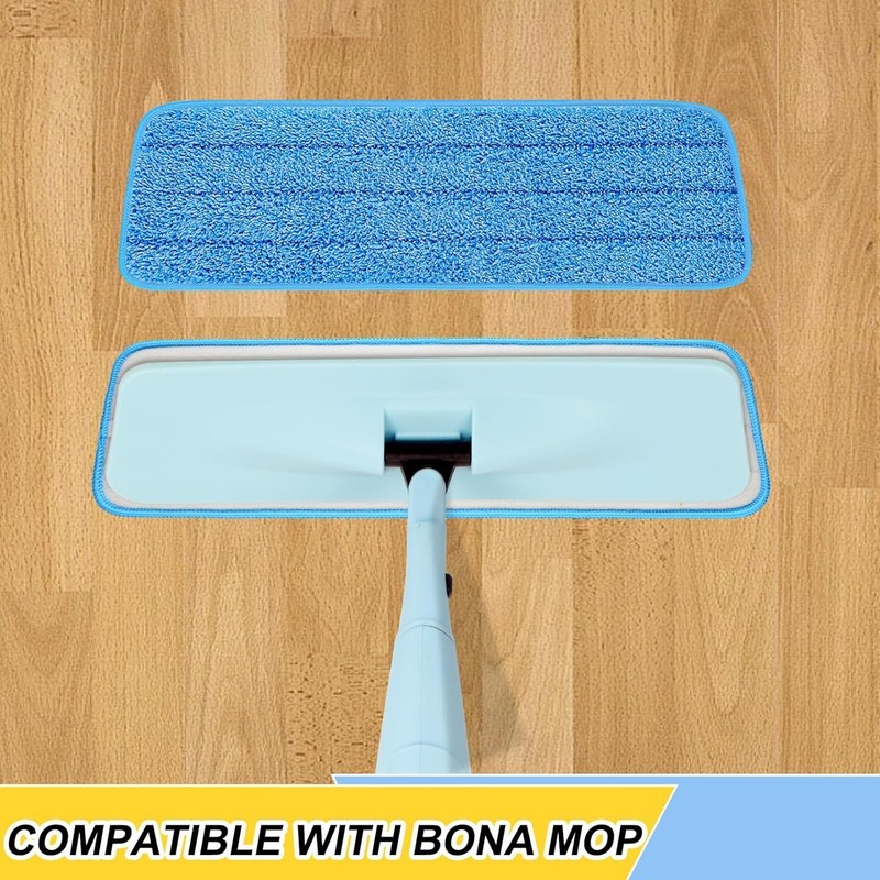 Durable 5 Pack Microfiber Mop Heads - Universal Fit for Home and Commercial Use gallery