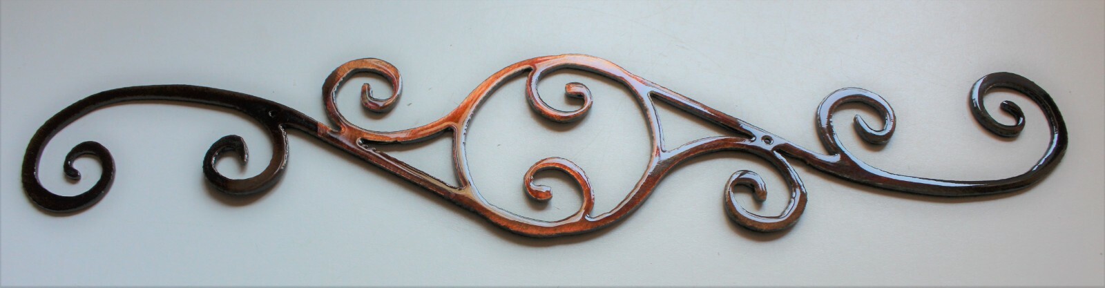 Decorative Scroll - Metal Wall Art - Copper 14" gallery