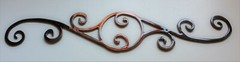 Decorative Scroll – Metal Wall Art – Copper 12″