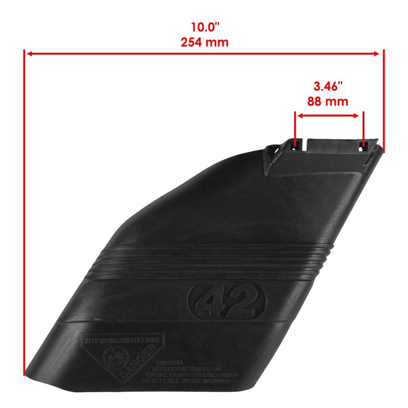 42" Deflector Shield w/ Mounting Hardware For Husqvarna AYP 532130968 532130968 gallery