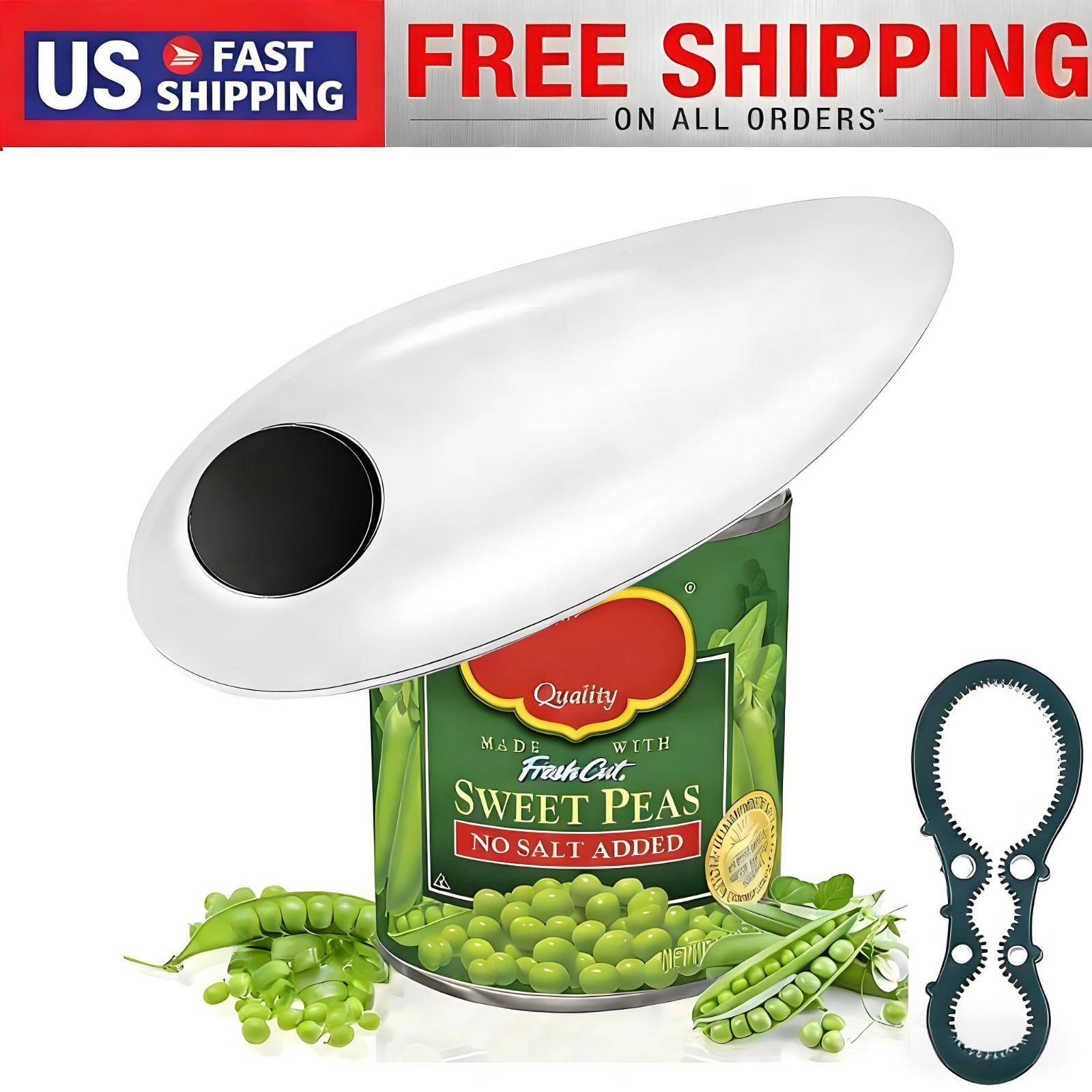 Electric Commercial Can Opener Automatic Smooth Edge Stainless Steal gallery