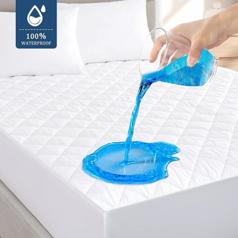 Extra Deep Quilted Waterproof Mattress Matress Protector Bed Cover Fitted Sheet gallery