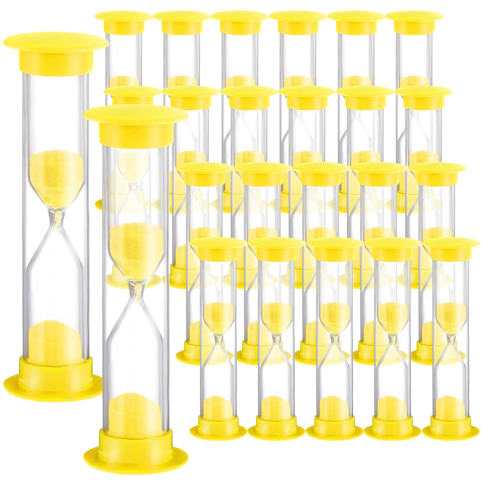 24 Pcs 3 Minutes Sand Timer Kids 3 Mins Timer for Classroom Acrylic Covered H... gallery
