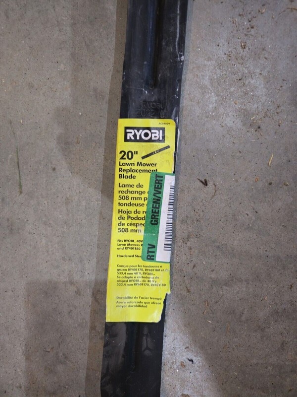 Genuine Ryobi Part 20" Replacement Blade for RY40180, RY40190, RY401110 RY401120 gallery