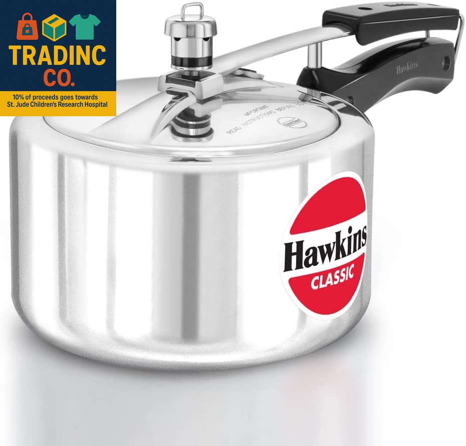 Classic 3Liters(Wide) Aluminium Inner Lid Pressure Cooker(Silver) gallery