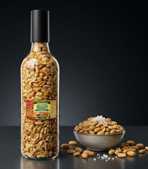 Nigerian Styled Roasted Groundnuts, Lightly Salted, Organic food | 460g, Sealed gallery