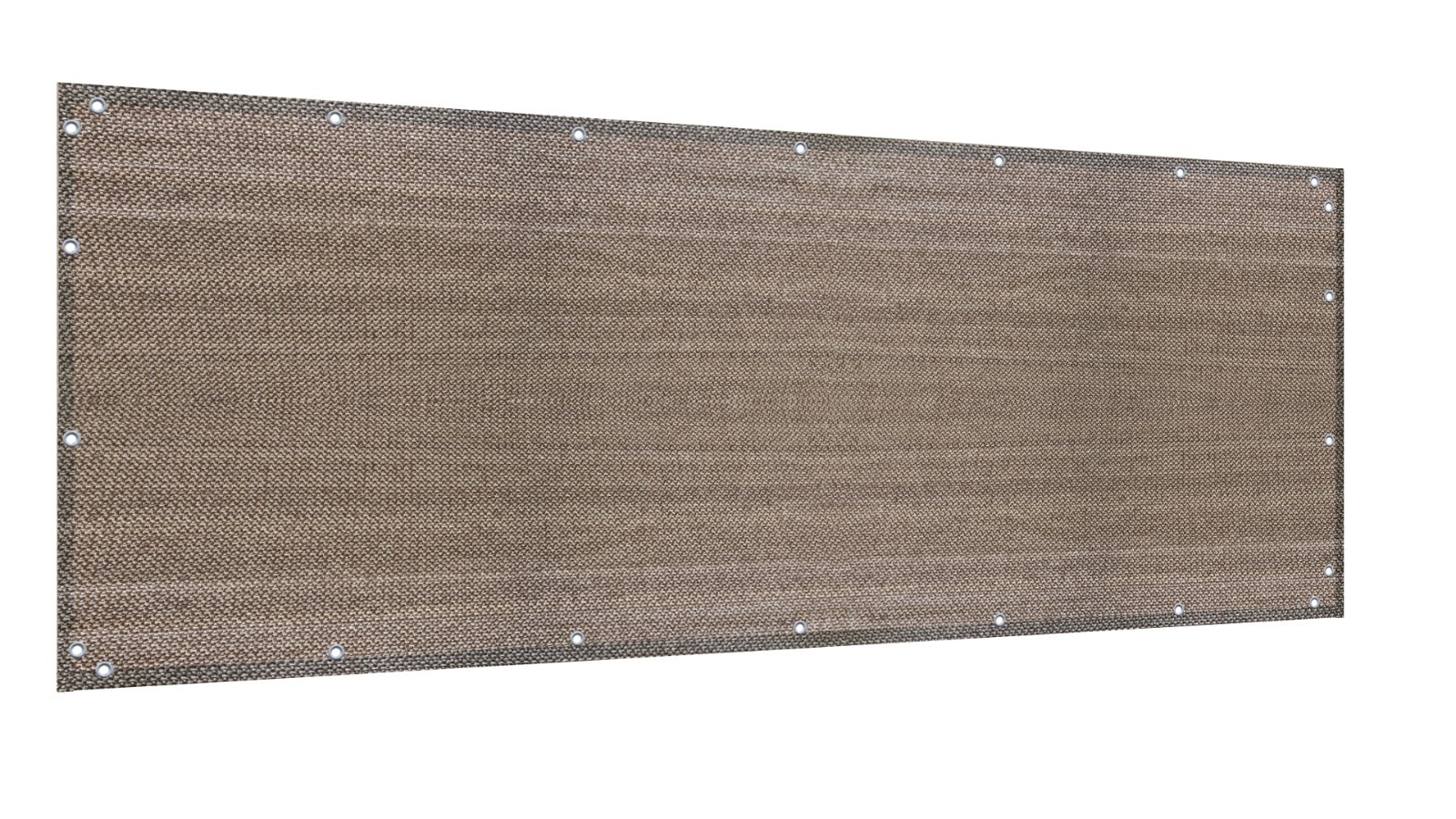 Custom sized Outdoor Privacy Mesh Fence Screen Cover Garden railing Walnut gallery