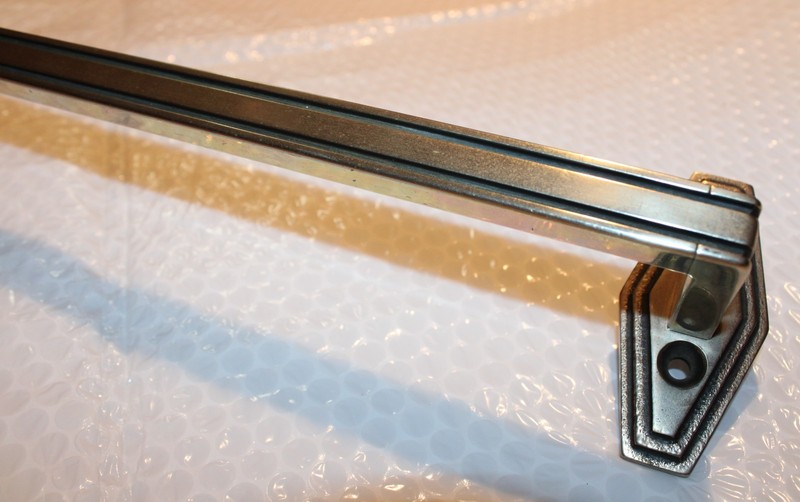 Antique Towel Bar 1920's Solid White Brass / Nickel Silver 27 5/8 Inch 3 lb 9 oz gallery