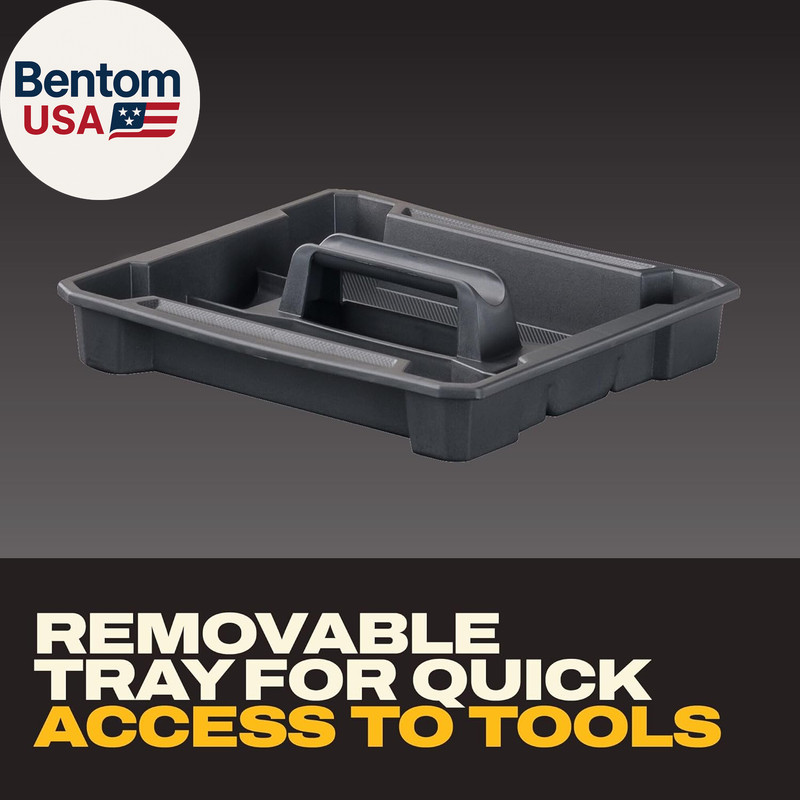 TSTAK Tool Box, Extra Large Design, Removable Tray for Easy Access to Tools, Wat gallery