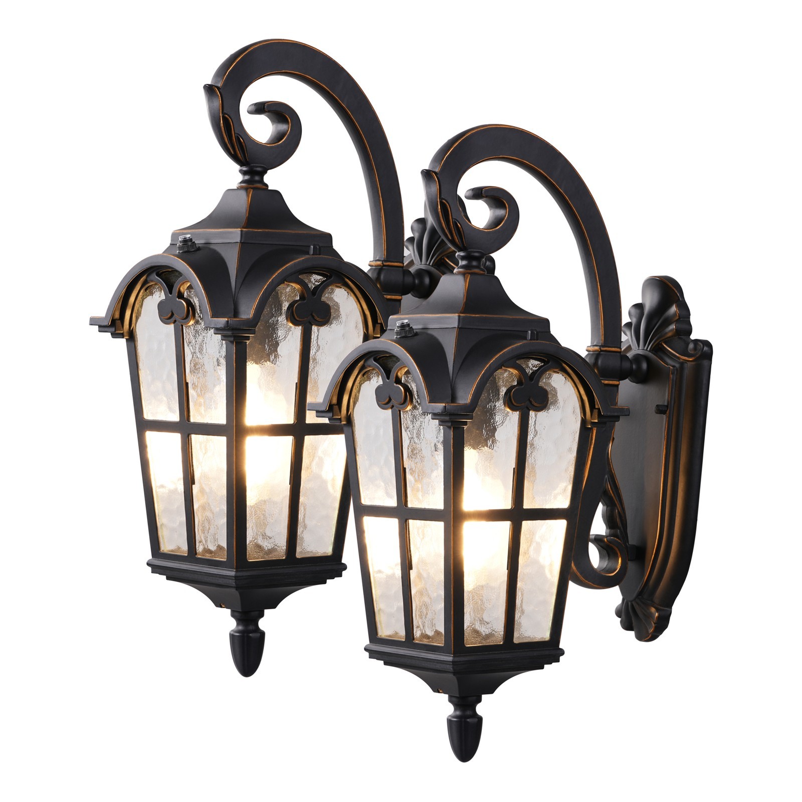 2 Pack Dusk to Dawn Outdoor Wall Light, Waterproof Exterior Light Fixture gallery