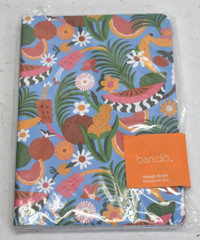 Ban.do Rough Draft Notebook Set Lined Pages Fruity & Floral Print 3 Piece Set