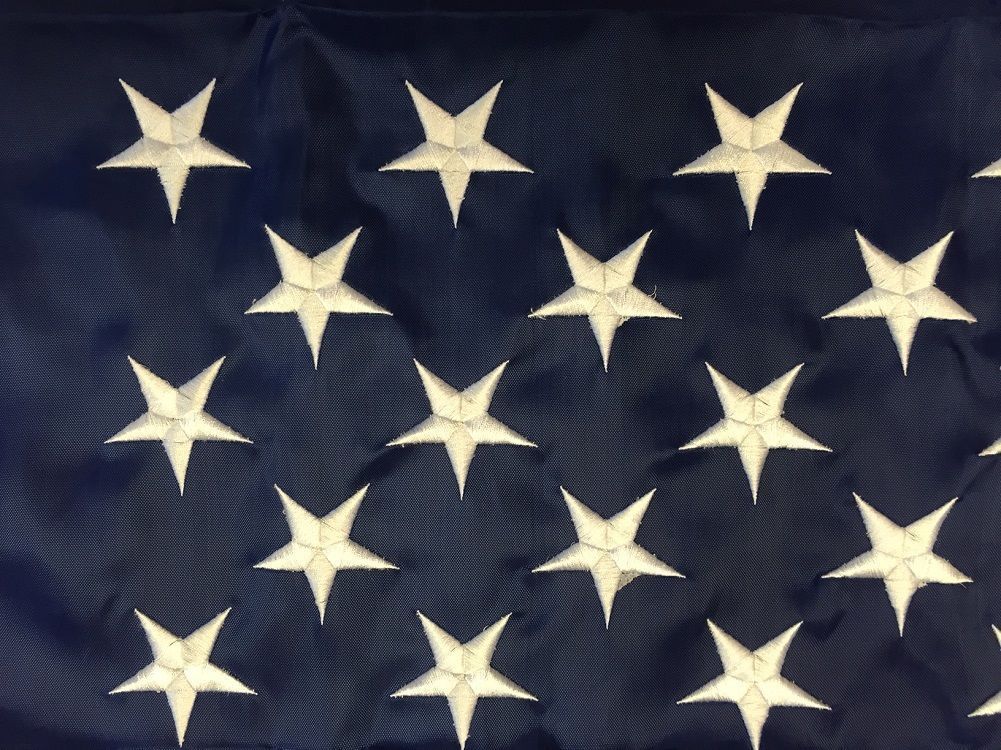 American Flag 2x3' Heavy Duty Polyester - Made in USA - Sewn Stripes Embroidered gallery