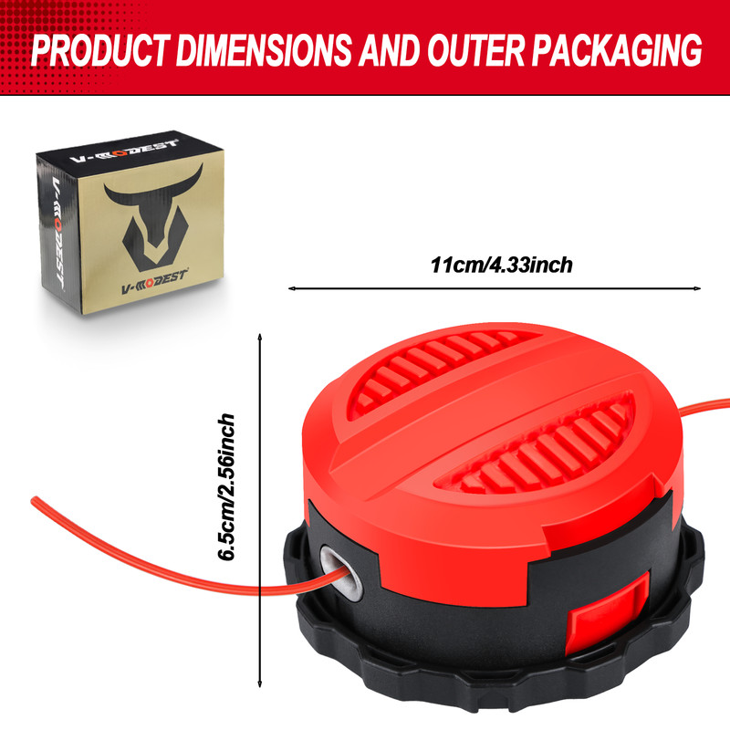 High Quality String Trimmer Head Fits CRAFTSMAN String Trimmers Weed Eater Head gallery