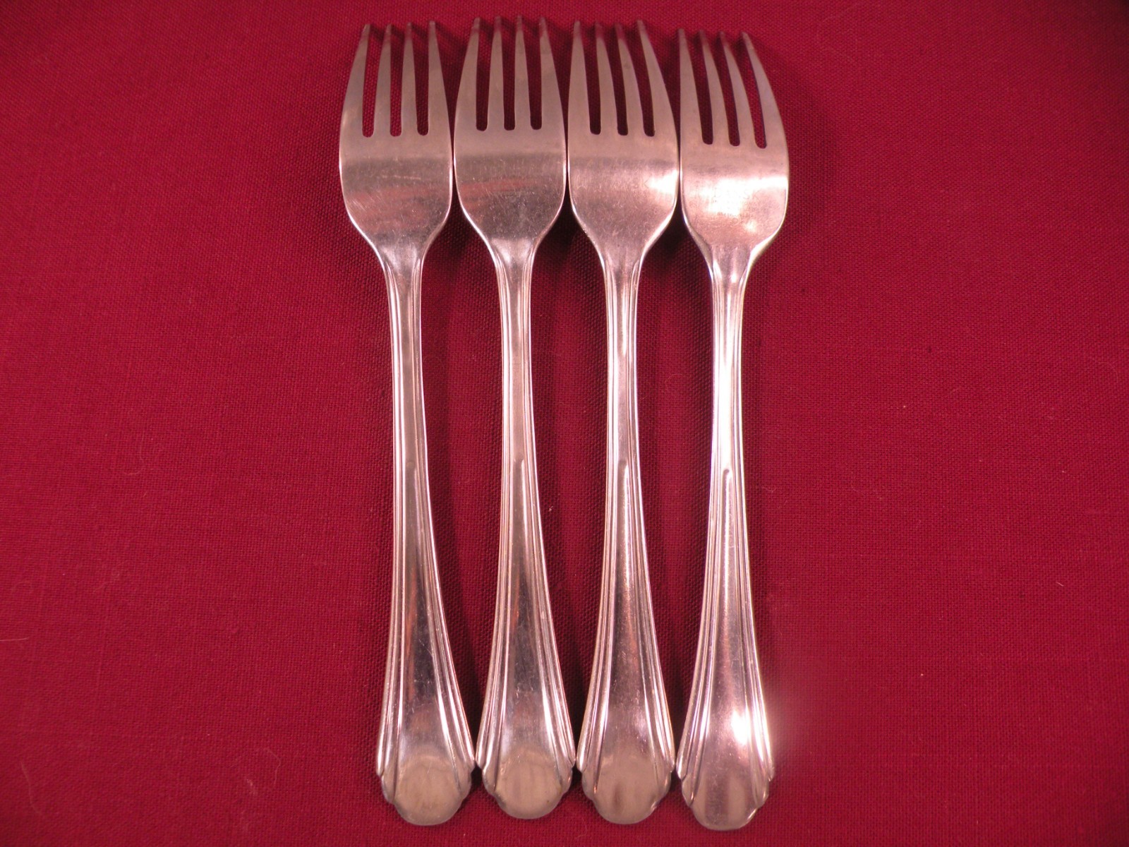 Set Of 4 Dinner Forks Dansk International DAS22 Stainless Flatware 7 3/8" . gallery