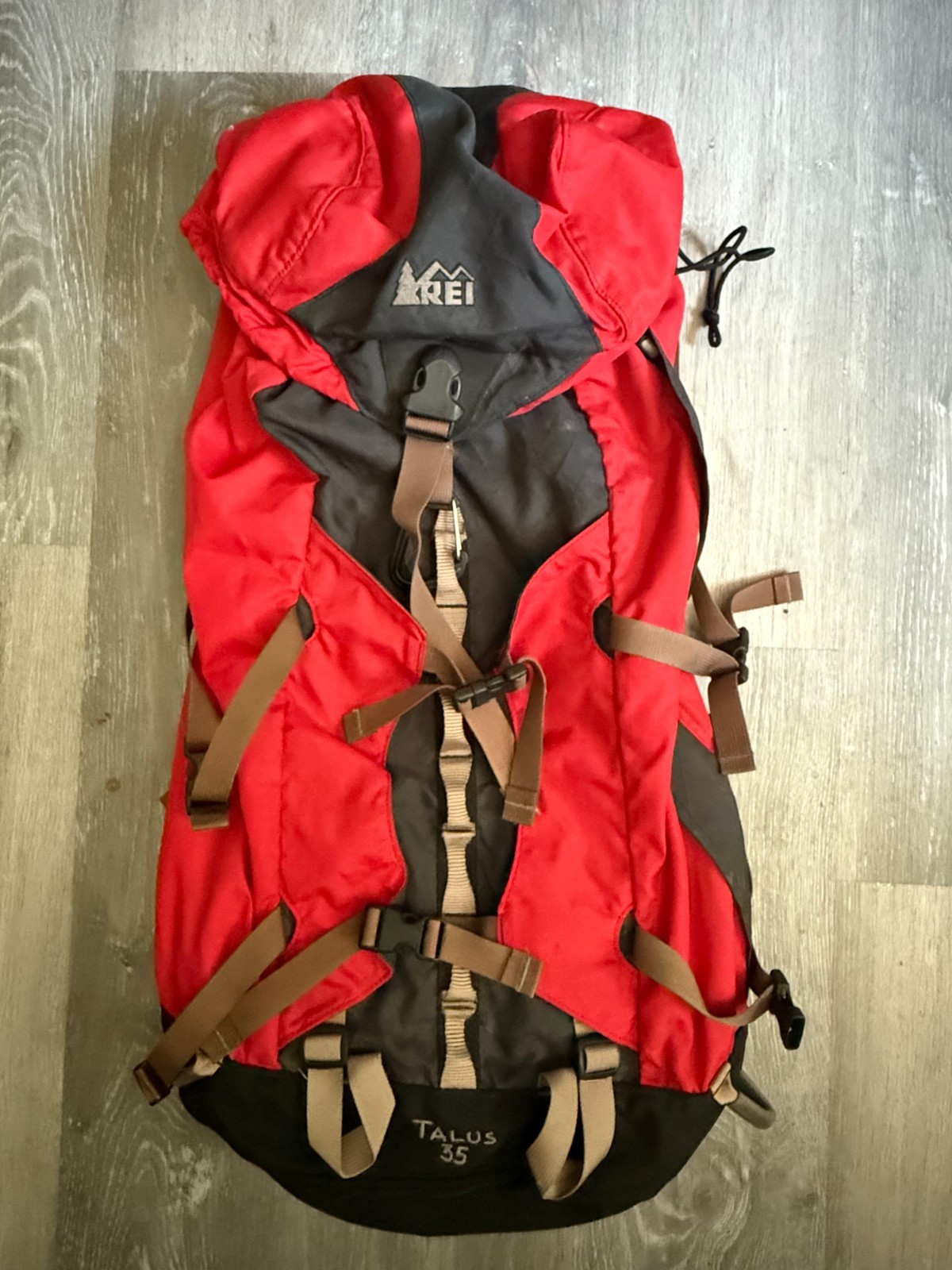 REI Talus 35L Backpacking Pack, Red