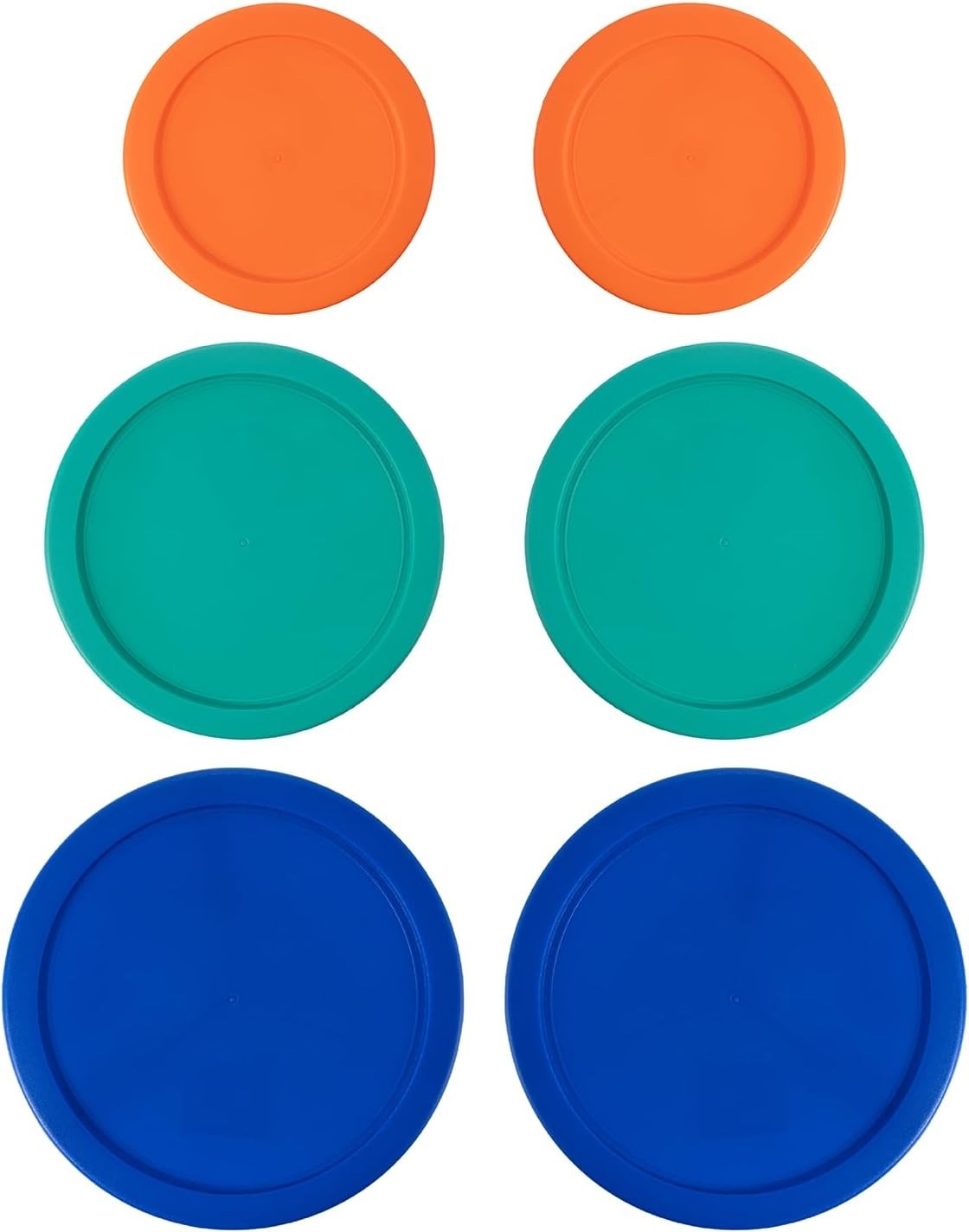 Replacement Lids for Pyrex Glass Containers 2-Cup 4-Cup 7 Cup Round 6pcs Food gallery