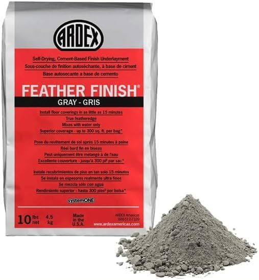 Ardex Feather Finish, Self-Drying, Cement Based Finishing 10 lbs Bag, Grey