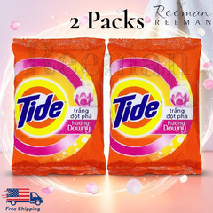 Tide Powder with Downy Laundry Detergent Powder 690 g/ 24.3 oz (2 Packs)
