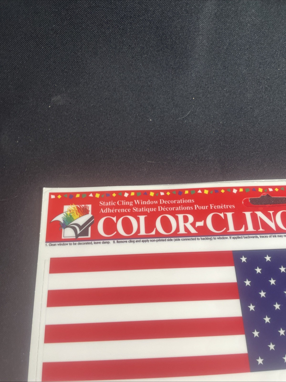 Retro Color-Clings Static Cling Window Decoration American Flag 90’s gallery