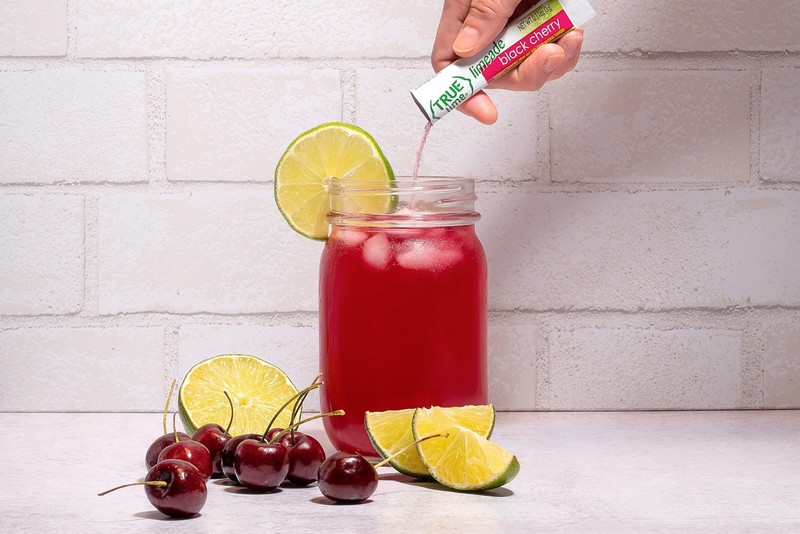 True Citrus Black Cherry Limeade Drink Mix, 1.06 10.6 Ounce (Pack of 1), red gallery