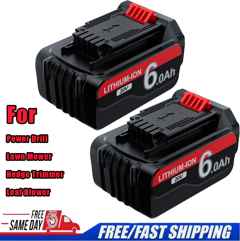 2Pack 20V Lithium-ion 6.0Ah Battery For BLACK & DECKER LBXR20 LB20 Grass Trimmer gallery