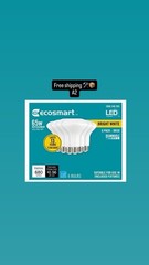 EcoSmart BR30 65W Equivalent Dimmable LED Light Bulbs Bright White (6-Pack)