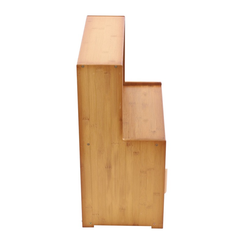 Kitchen Pantry Cabinet Small Storage Cabinet Cupboard with Sliding Glass Doors gallery