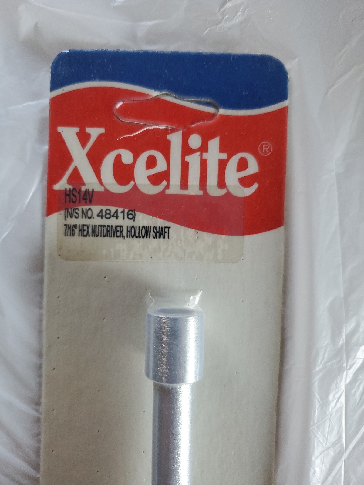 XCELITE HS14V 7/16" HEX NUTDRIVER HOLLOW SHAFT HS12 NEW FREE SH MADE IN USA gallery